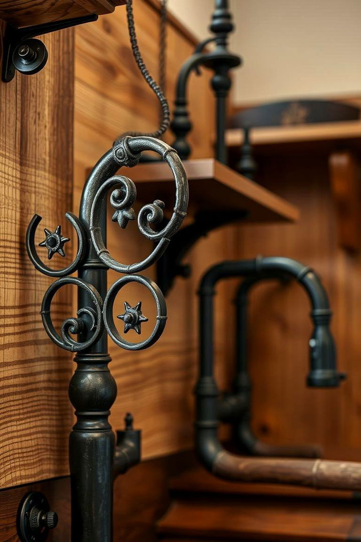 Wrought Iron Fixtures - 22 French Country Kitchen Ideas