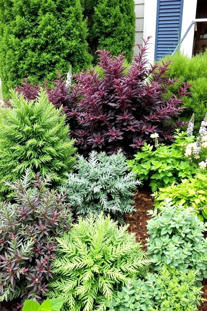 Year Round Color with Evergreens - 22 Front Yard Evergreen Landscaping Ideas