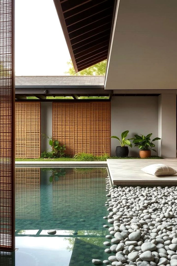Zen Garden Approach - 22 Pool Patio Ideas