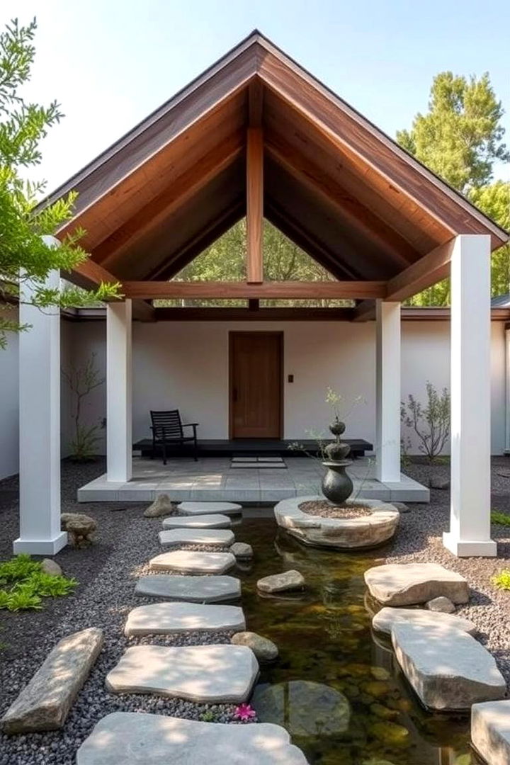 Zen Garden Pavilion - 22 Outdoor Pavilion Ideas