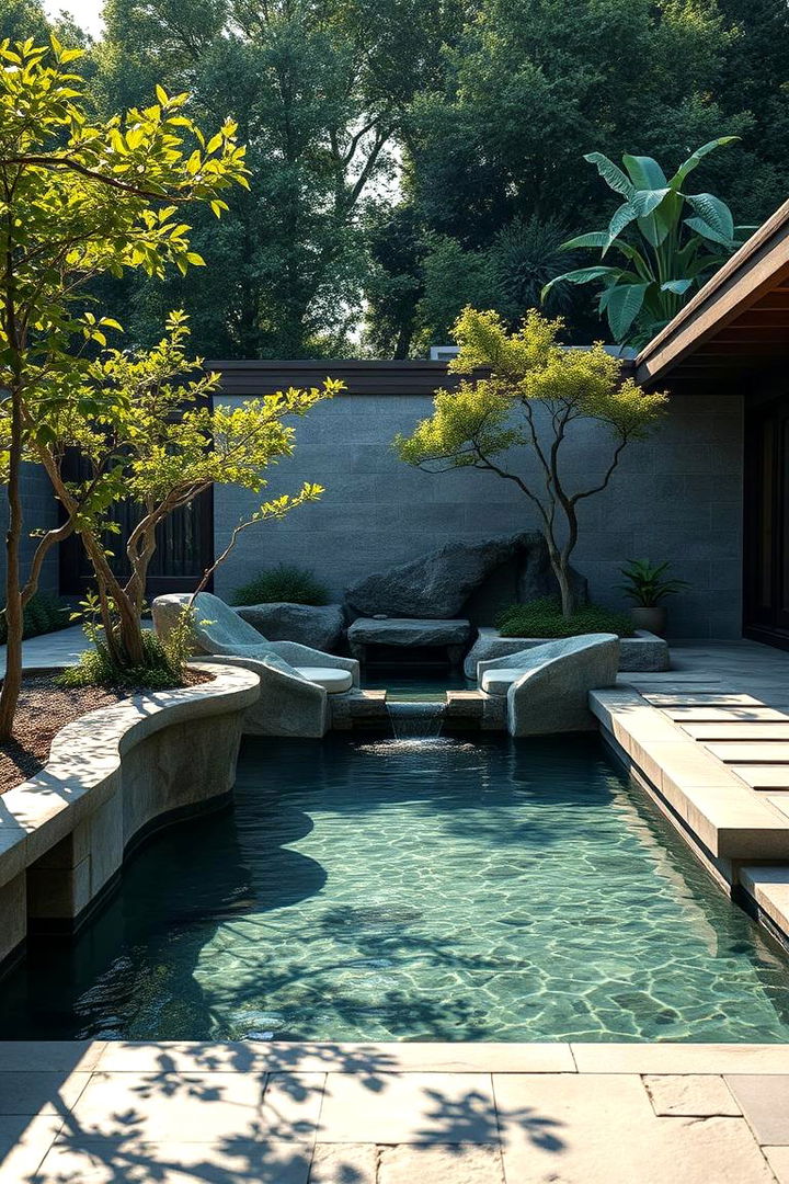 Zen Garden Pool Deck - 22 Pool Deck Ideas