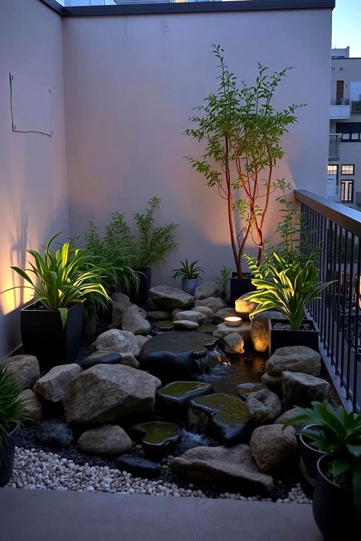 Zen Garden Sanctuary - 22 Balcony Deck Ideas