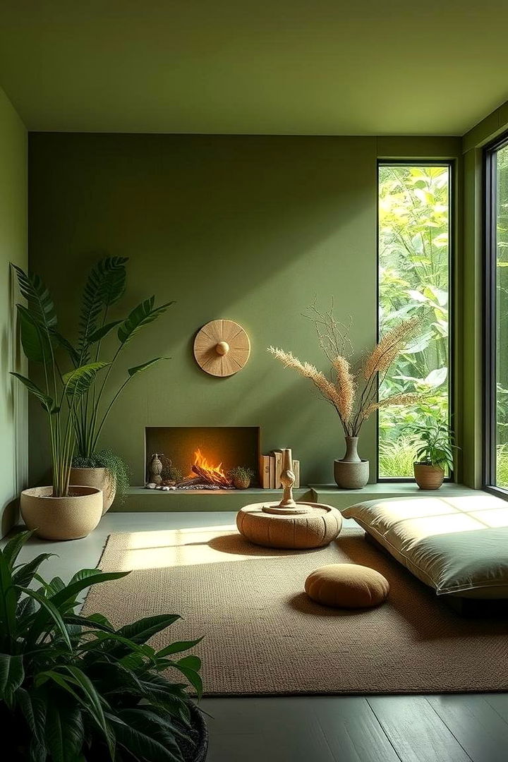 Zen Inspired Green Retreat - 22 Green Bedroom Ideas
