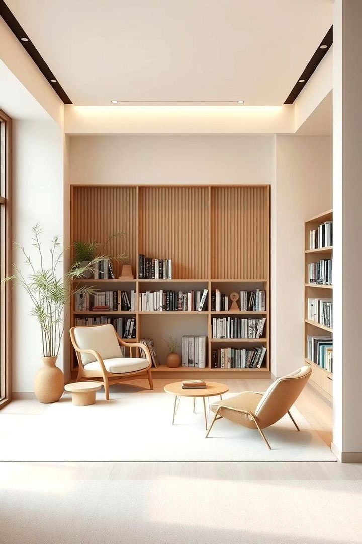 Zen Inspired Minimal Reading Space - 22 Reading Room Ideas
