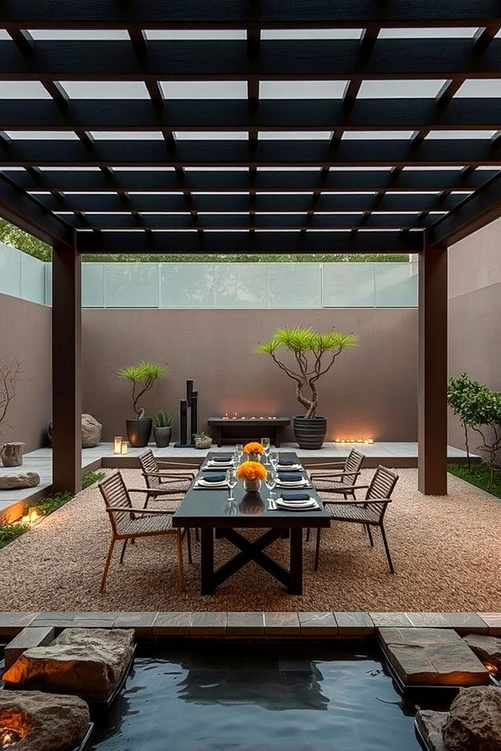 Zen Inspired Outdoor Dining - 22 Outdoor Dining Area Ideas