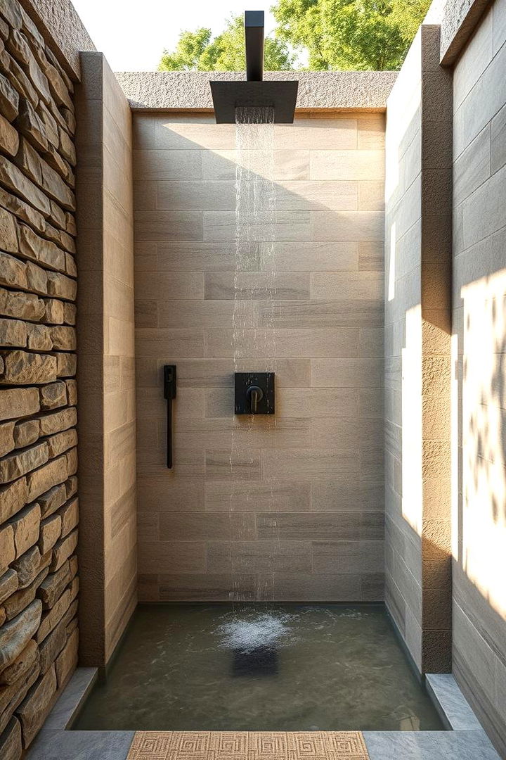 Zen Inspired Outdoor Shower - 22 Outdoor Shower Ideas