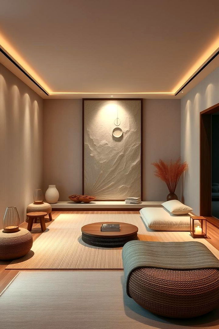 Zen Inspired Relaxation Room - 22 Luxury Man Cave Ideas