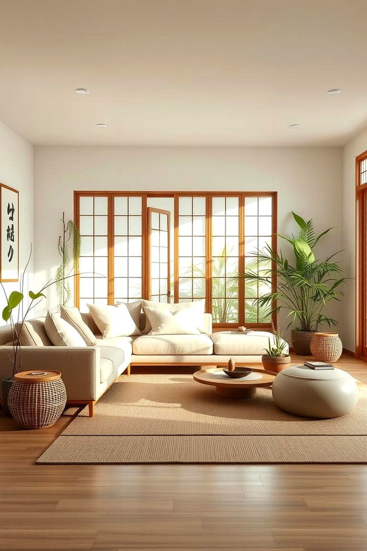 Zen Inspired Retreat - 22 Beige Couch Living Room Ideas
