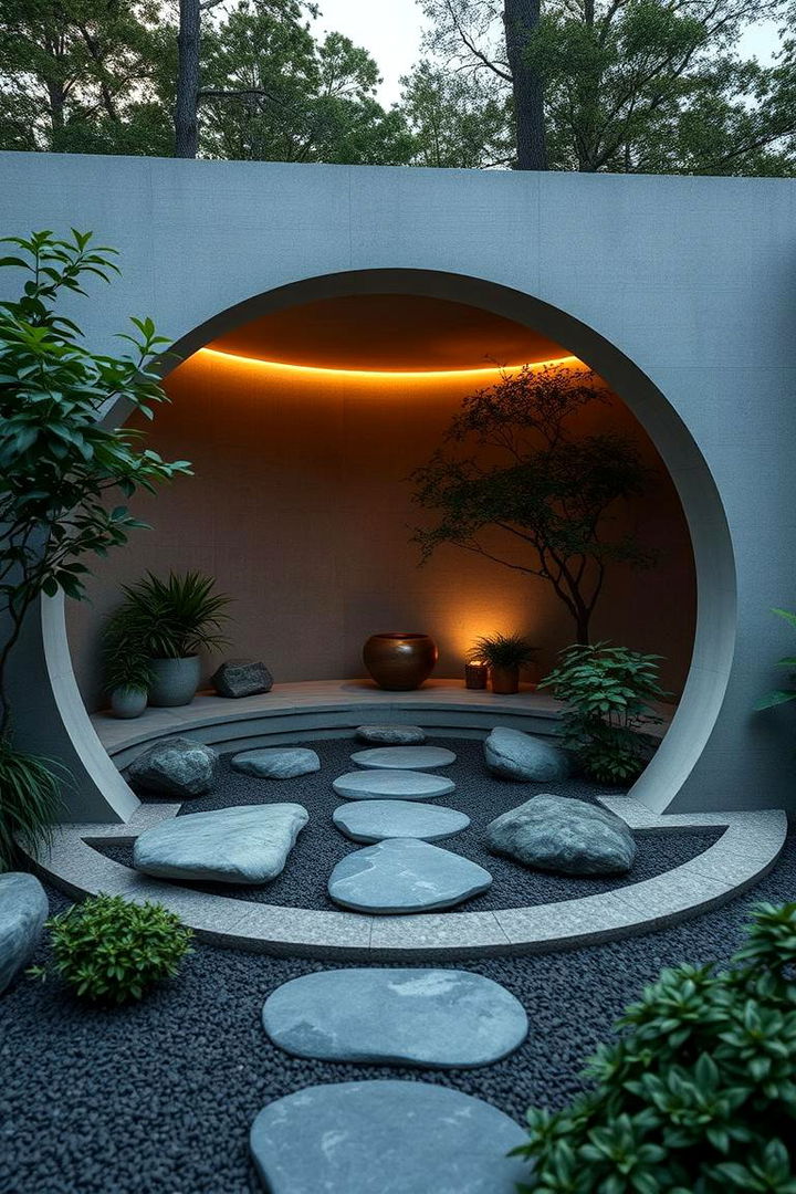 Zen Inspired Round Retreat - 22 Round Garden Bed Ideas