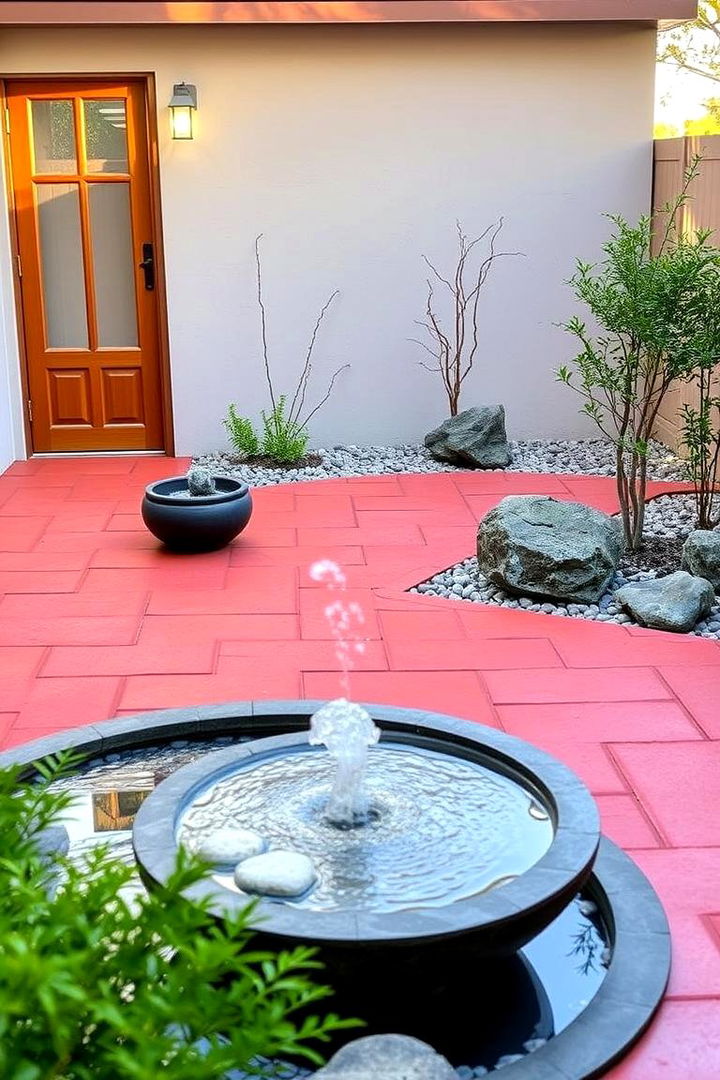 Zen Inspired Serenity - 22 Red Paver Patio Ideas