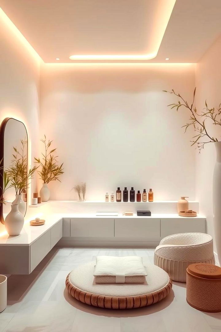 Zen Inspired Tranquil Space - 22 Makeup Room Ideas