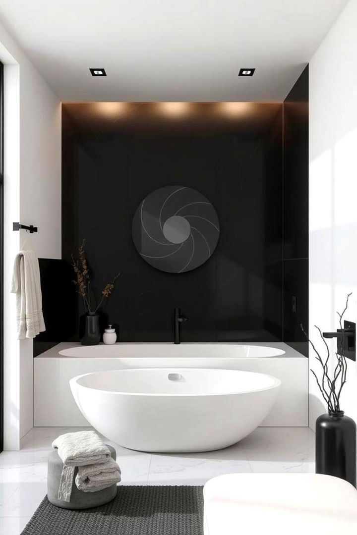 Zen Inspired - 22 Black and White Bathroom Ideas