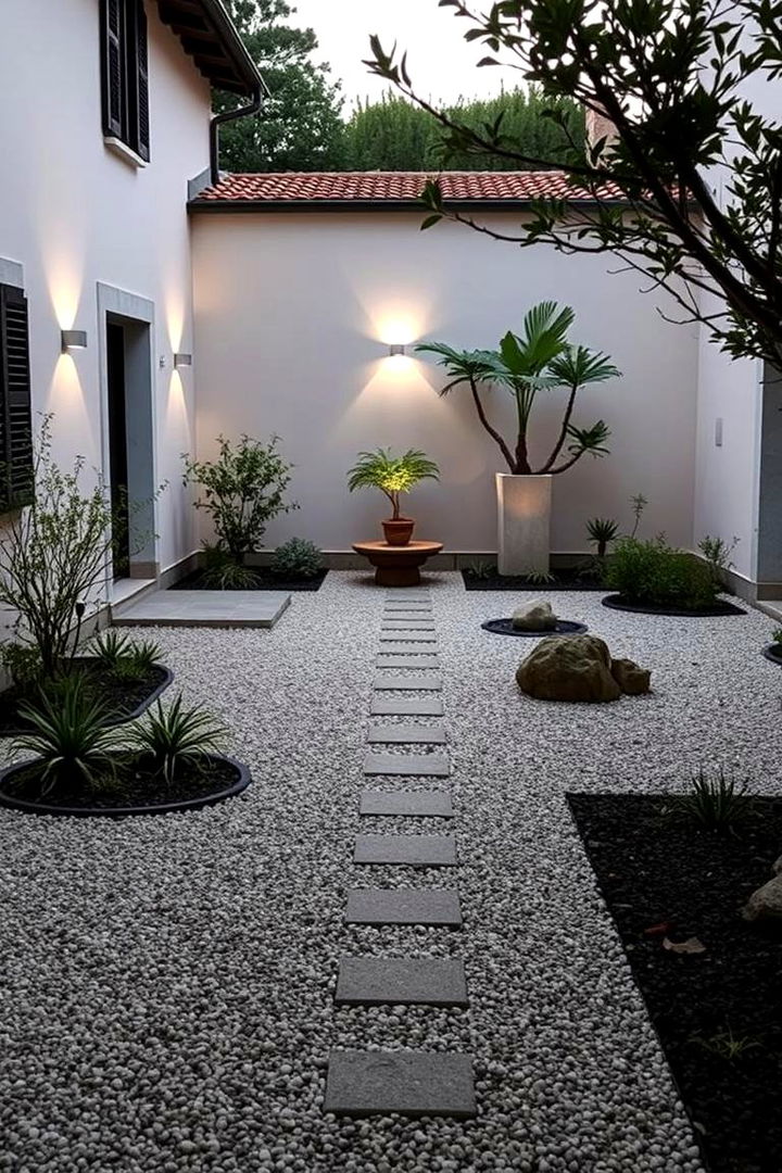 Zen Italian Courtyard - 22 Italian Garden Design Ideas