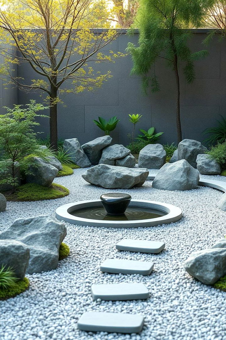 Zen Meditation Garden - 22 Large Backyard Ideas