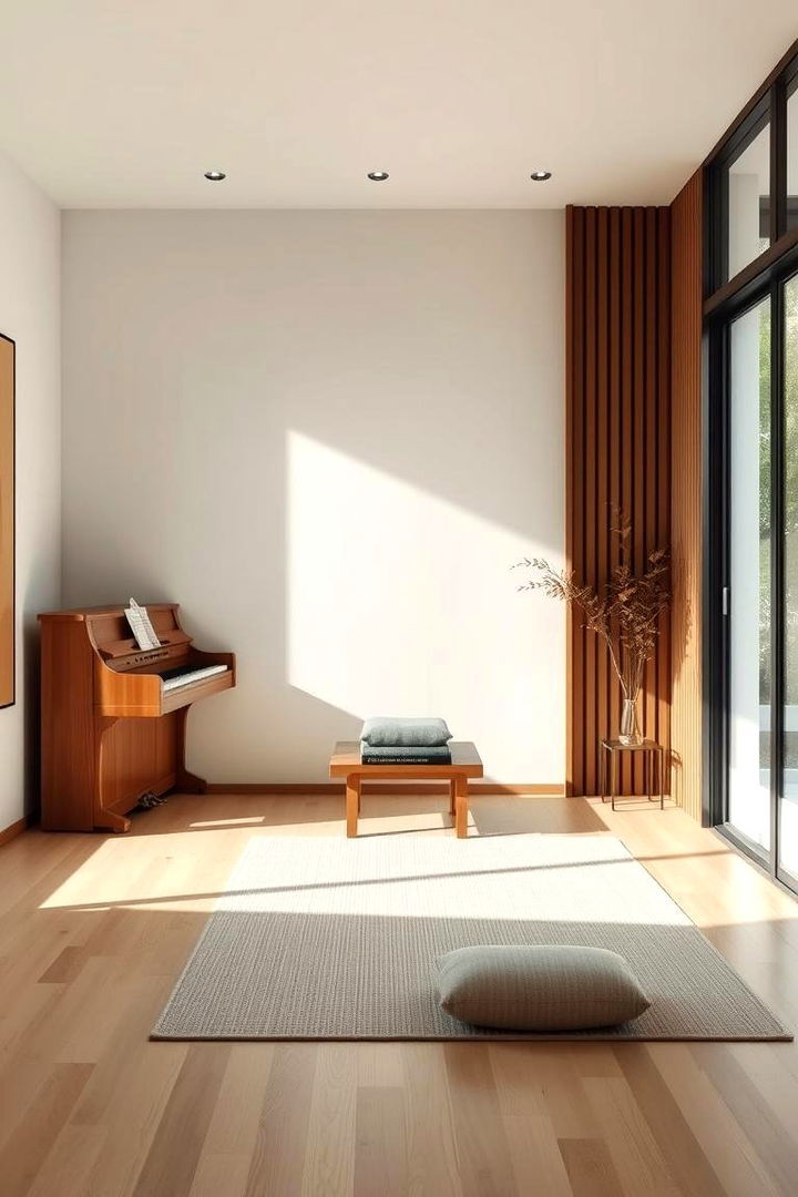 Zen Meditation Piano Room - 22 Piano Room Ideas