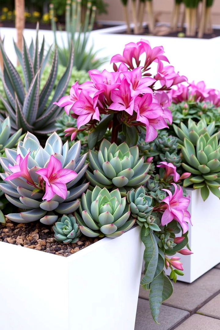 Zen Succulent and Azalea Mix - 22 Azalea Garden Ideas