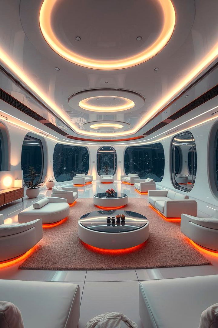 Zero Gravity Lounge Setting - 22 Space-themed Room Ideas