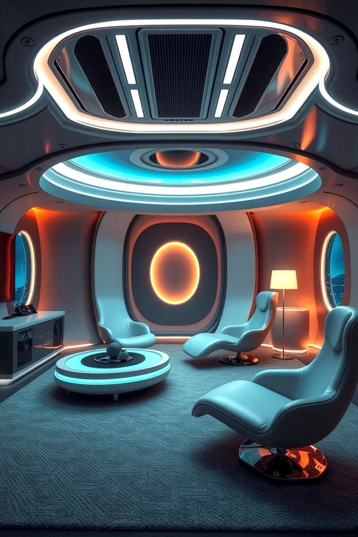 Zero Gravity Seating - 22 galaxy space-themed bedroom ideas