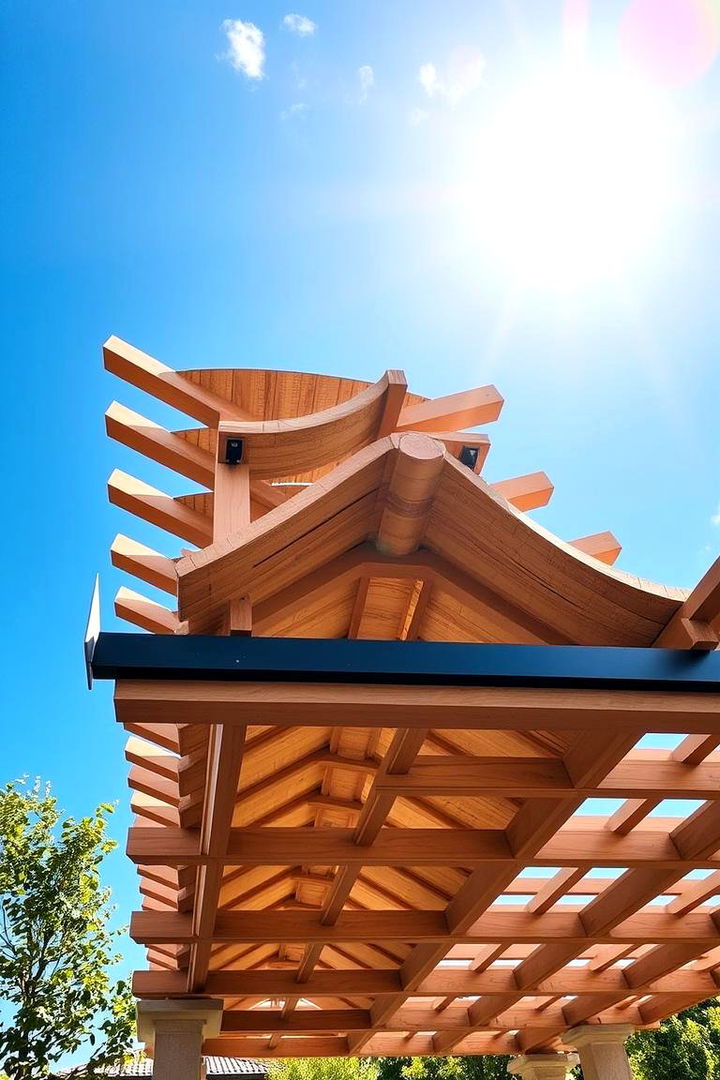 Zigzag Roof Design for Pergolas - 22 Pergola Shade Ideas