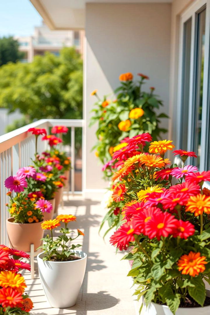 Zinnias for Colorful Dainty Blooms - 22 Flowering Plants for Balcony