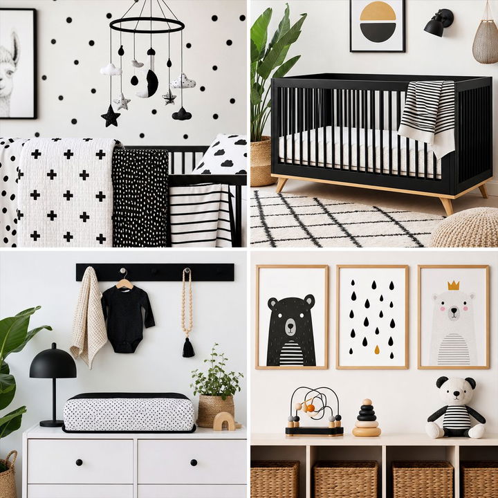 22 Adorable Black and White Nursery Decor Concepts