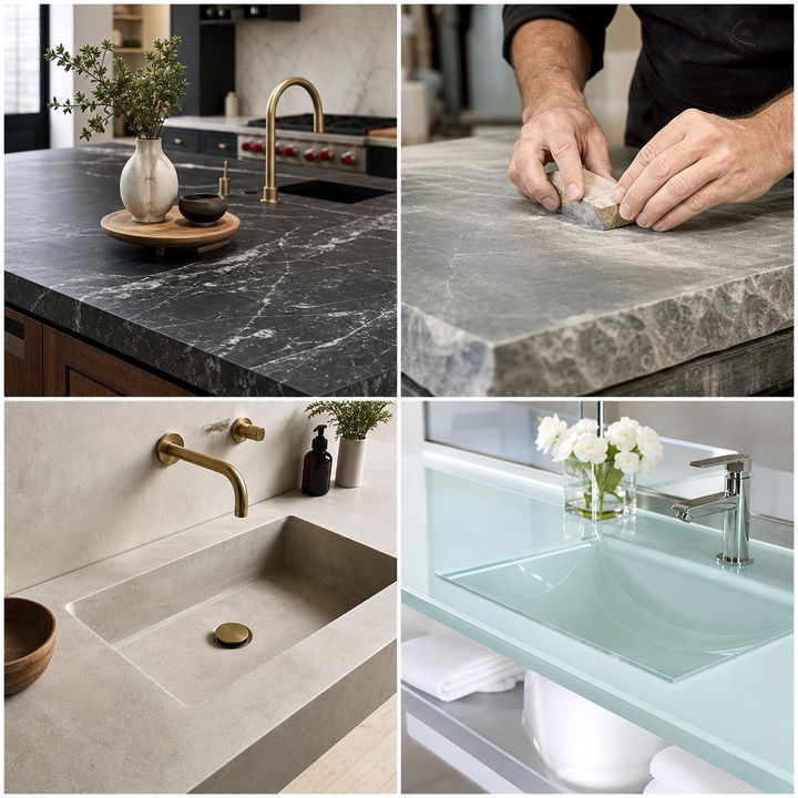 22 Bathroom Countertop Ideas: Stylish, Durable Surfaces