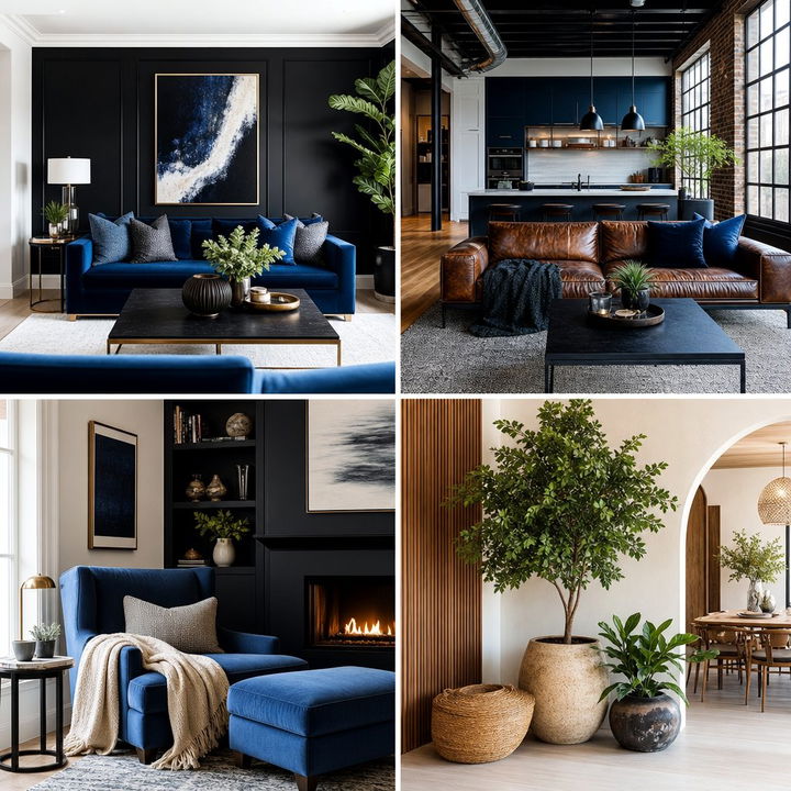 22 Black & Blue Bedroom Ideas: Serene yet Bold Retreats