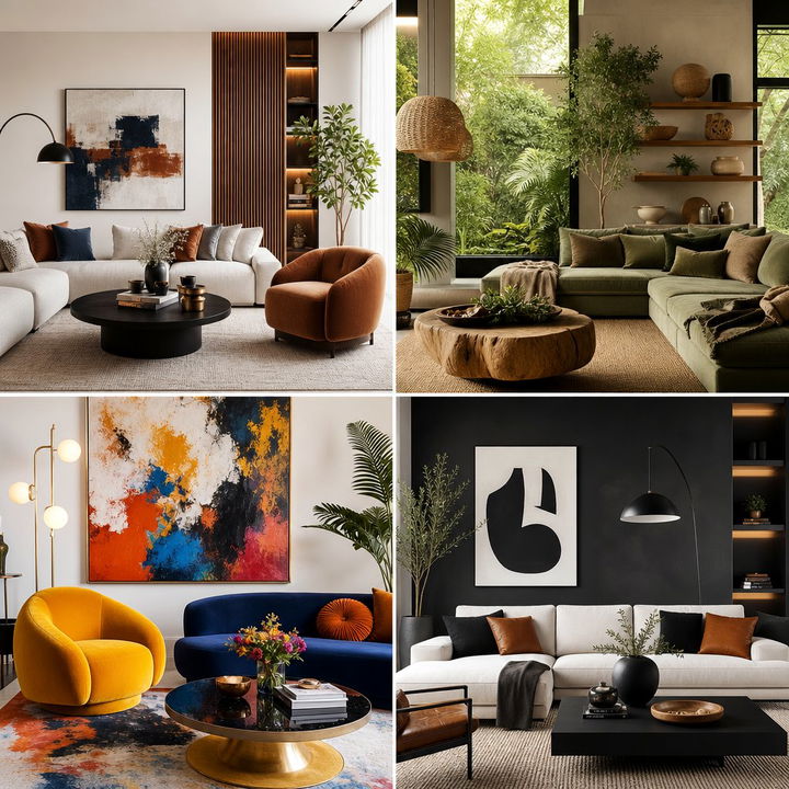 22 Black & Brown Living Room Ideas for Warm Minimalism