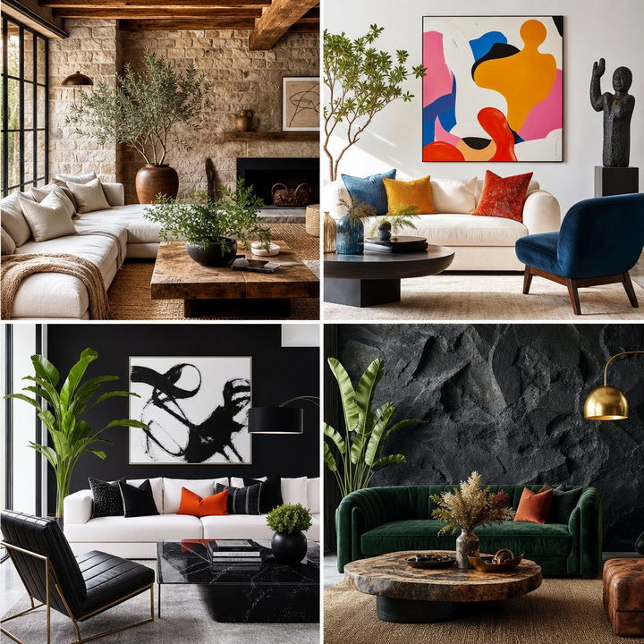22 Bold Black and Red Living Room Decor Themes