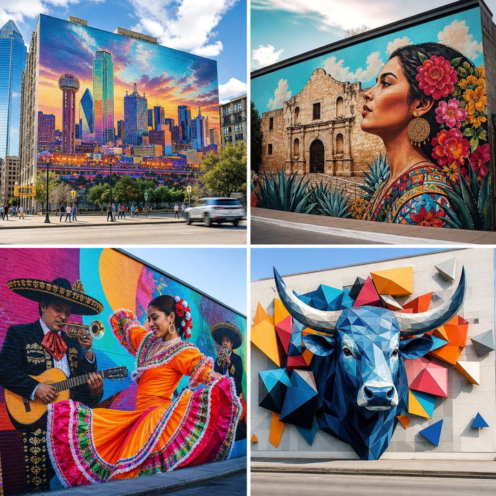 22 Bold Texas Mural Ideas for Vibrant Wall Art Statements