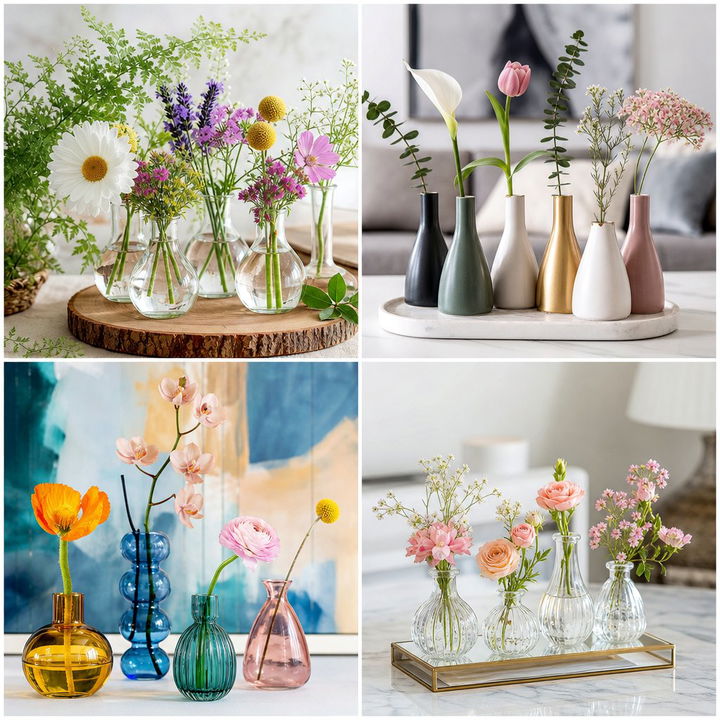 22 Bud Vase Wedding Centerpiece Ideas on a Budget