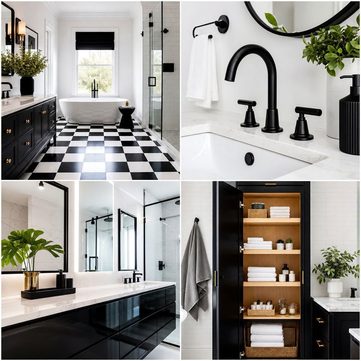 22 Classic Black and White Kitchen Design Inspirations