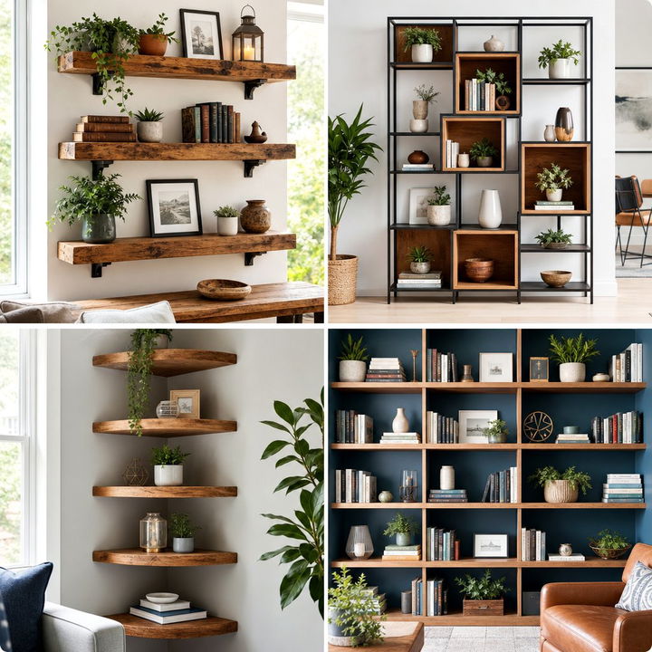 22 Creative Living Room Shelf Ideas for Display & Storage