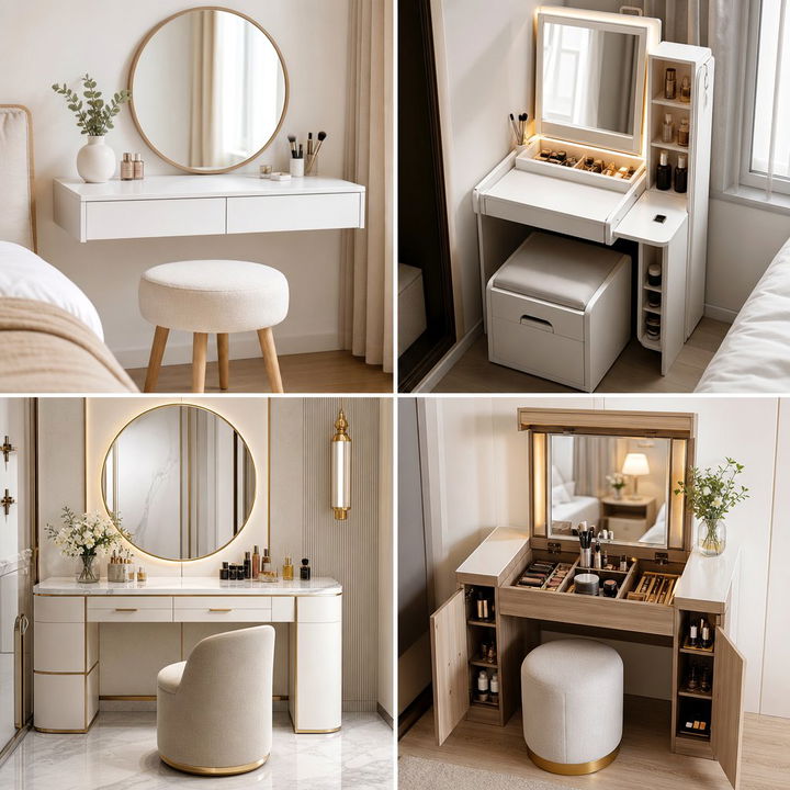 22 Dressing Table Ideas to Create Cozy Bedroom Vanity Corners