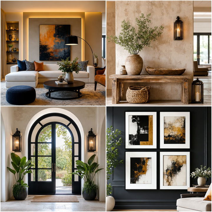 22 Striking Black and White Hallway Decor Solutions