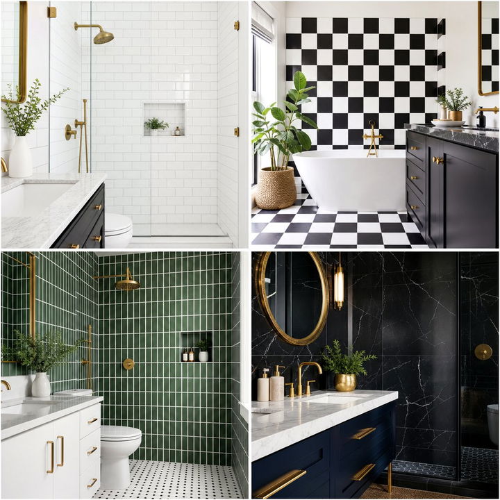 22 Stunning Black and White Kitchen Backsplash Design Ideas
