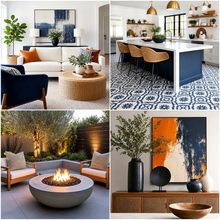22 Stylish Black and White Patio Decorating Concepts