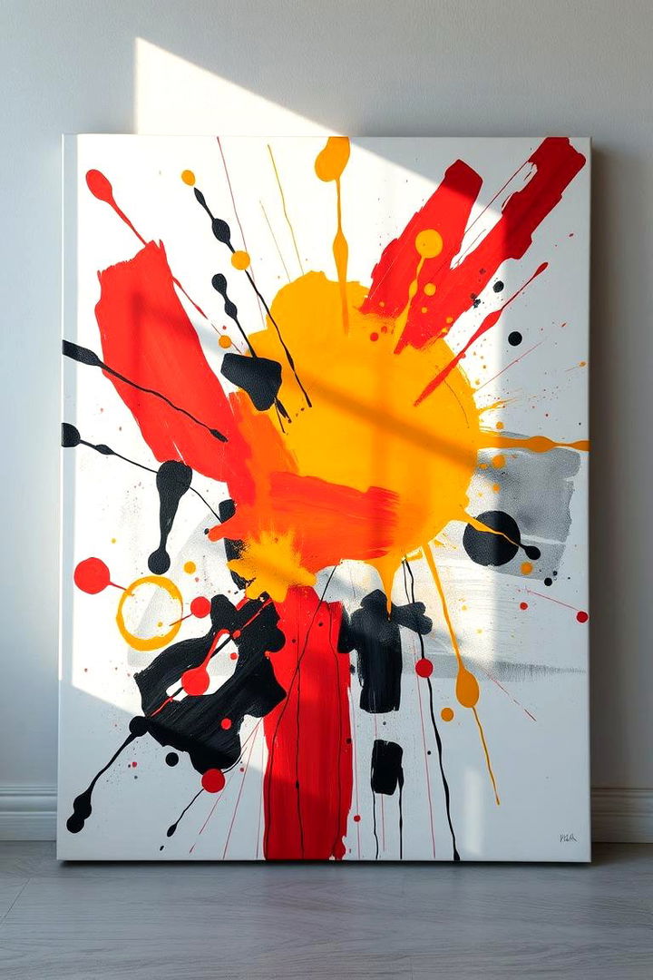 Abstract Art Display - Living Room Wall Decor Ideas to Transform Your Space