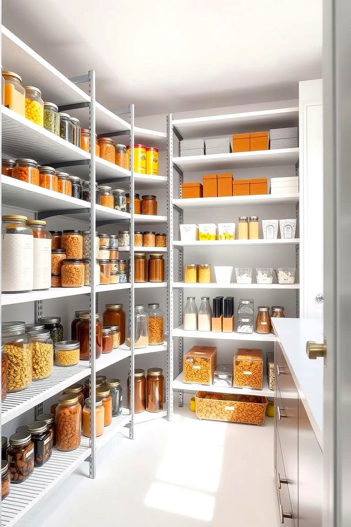 Adjustable Pantry Shelving for Custom Organization - Pantry Shelving Ideas to Maximize Kitchen Organization
