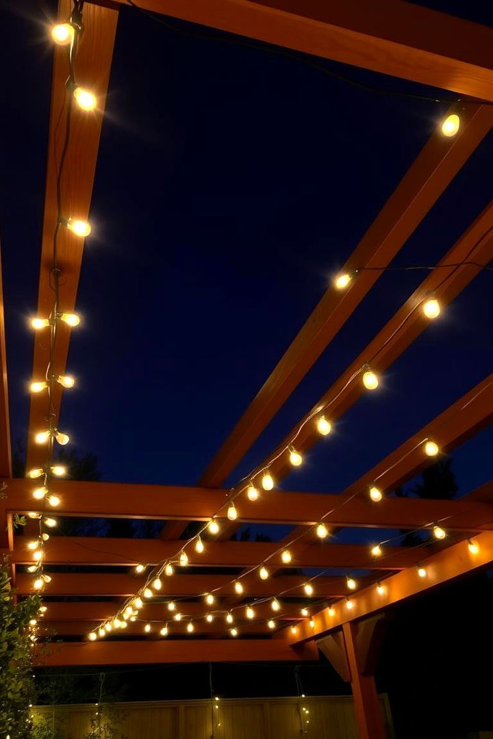 Ambient String Lights - Pergola Lighting Ideas to Create Ambiance in Your Backyard