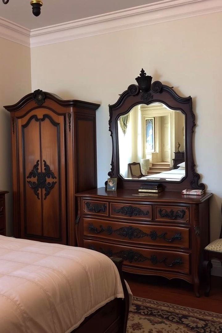 Antique Furniture Charm - Nostalgic Vintage Bedroom Ideas for a Cozy Retreat