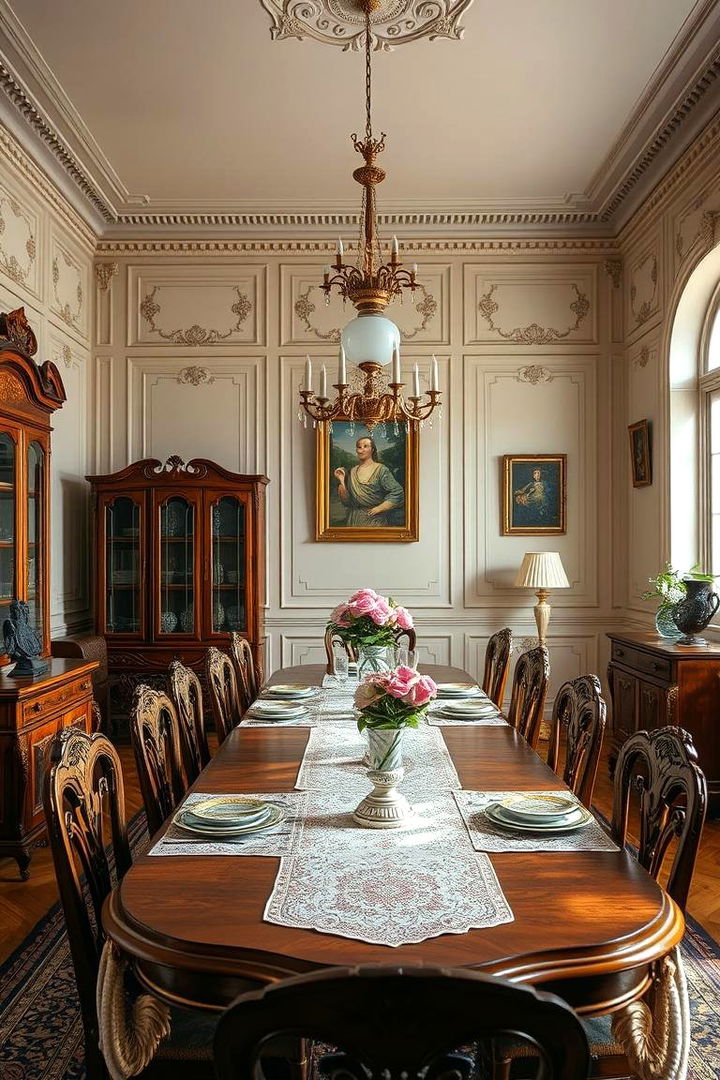 Antique Furniture Showcase - Timeless Vintage Dining Room Ideas for Entertaining