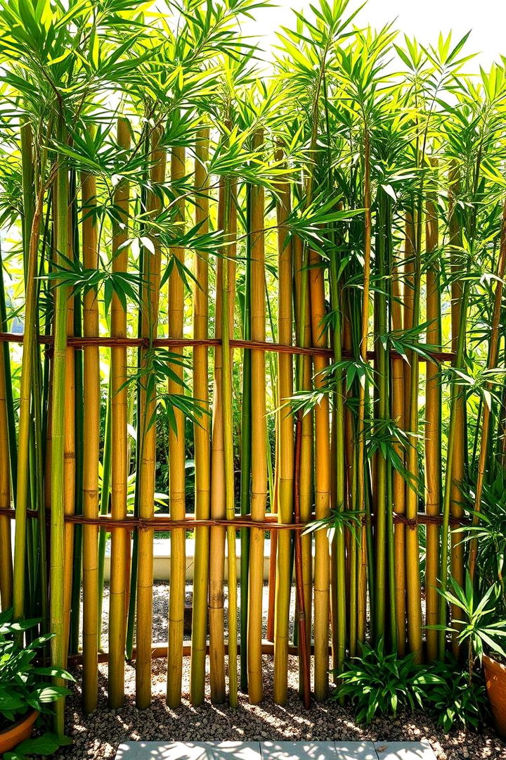 Bamboo Privacy Screen - Backyard Privacy Screen Ideas for Outdoor Living Spaces
