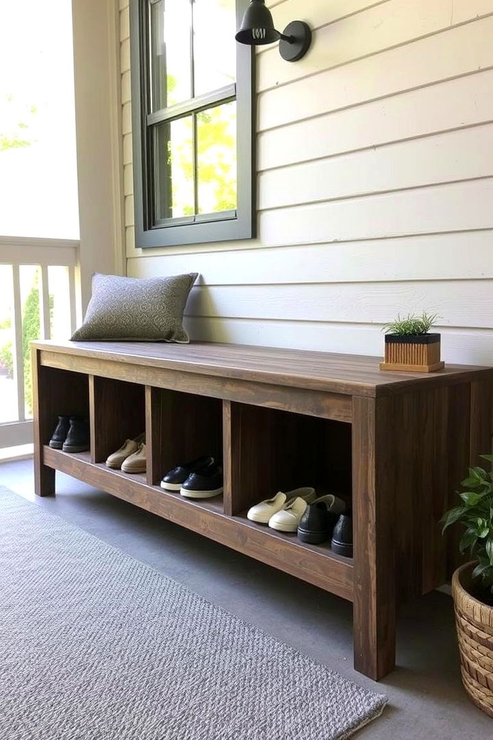 Bench with Built In Shoe Storage - Smart Outdoor Shoe Storage Solutions for Tidy Spaces