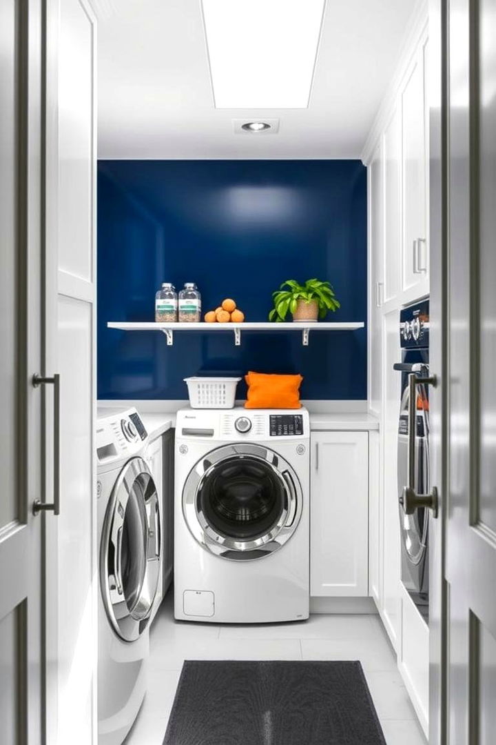 Bold Accent Walls - Laundry Room Paint Ideas to Brighten Your Utility Space