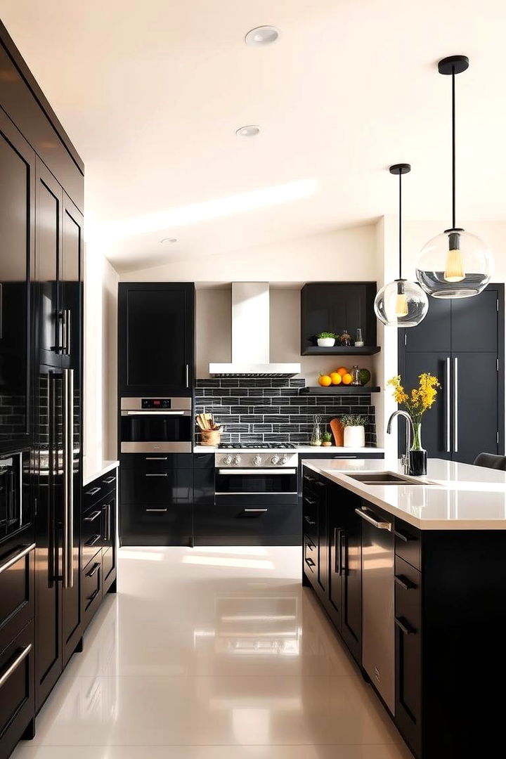Bold Aesthetics - Bold Kitchens With Black Cabinets: Dramatic Design Ideas