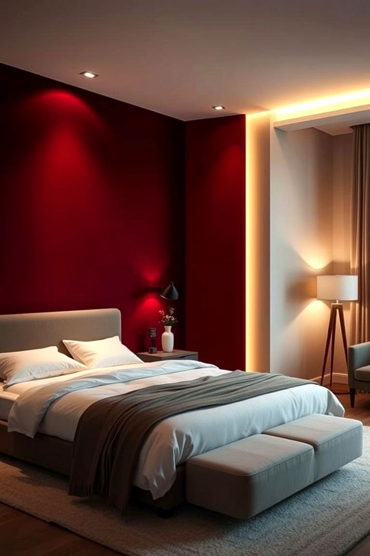 Bold Burgundy Accent Walls - Rich Burgundy Bedroom Ideas for Bold & Moody Retreats