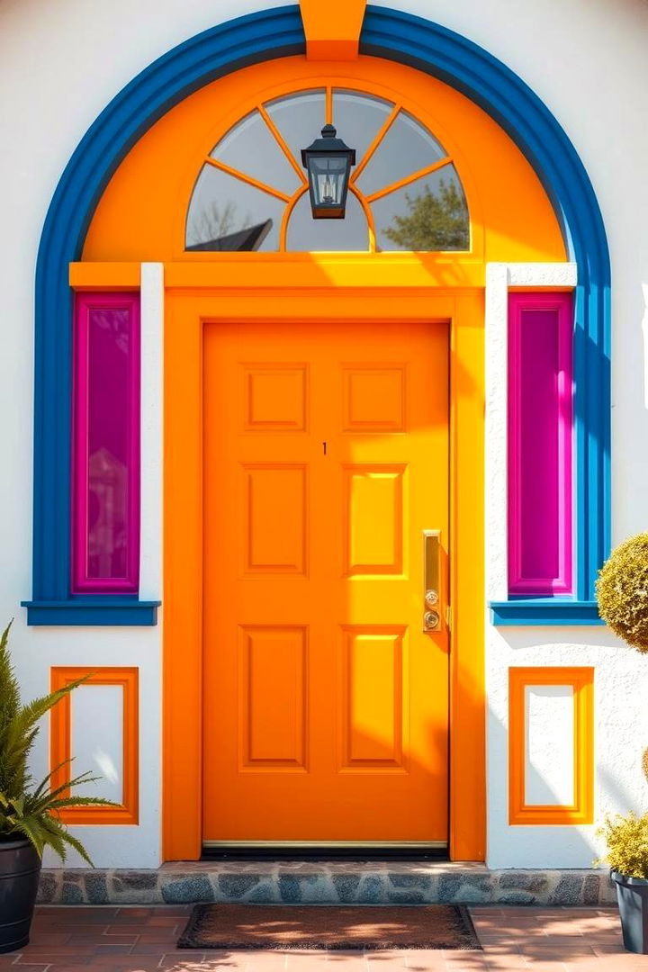 Bold Color Accents - Front Door Decor Ideas to Boost Curb Appeal