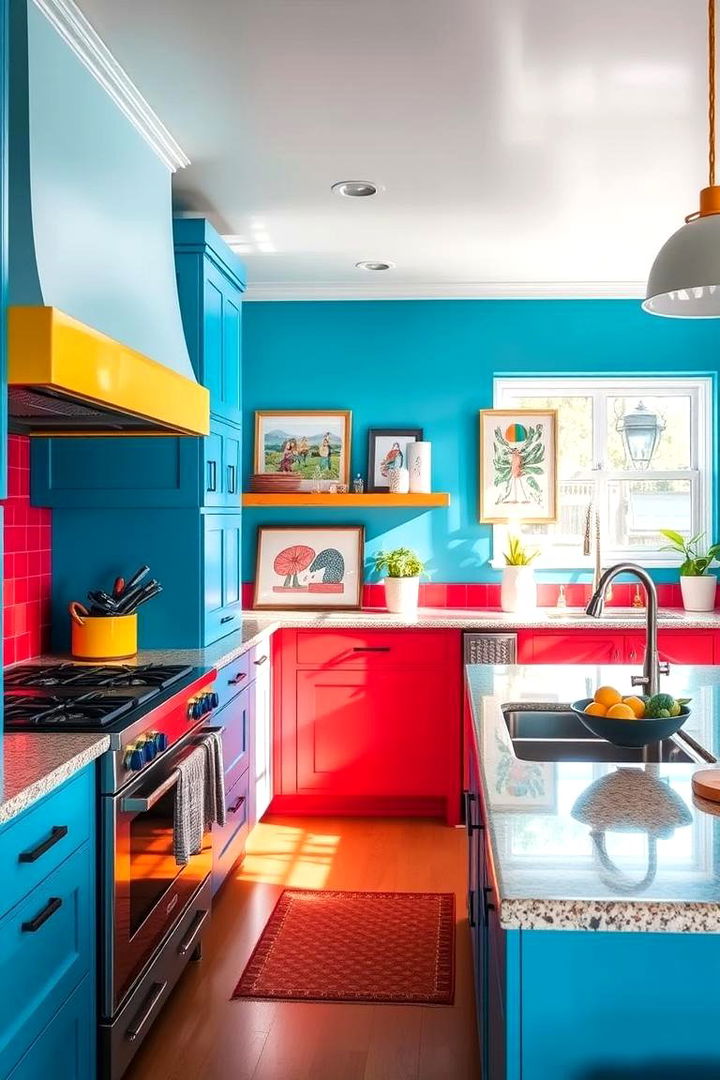 Bold Color Accents - Eclectic Kitchen Design Ideas for Unique Spaces