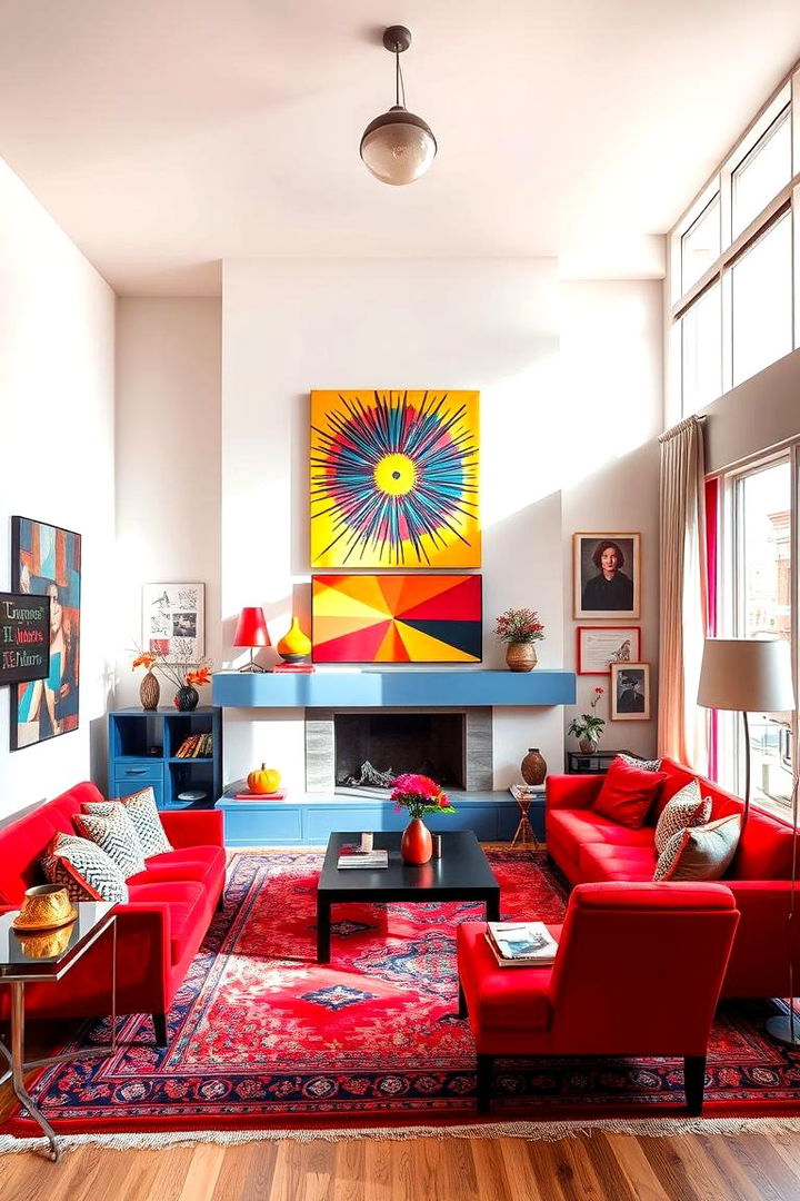 Bold Color Explosion - Maximalist Decor Ideas: Bold Patterns & Luxe Textures